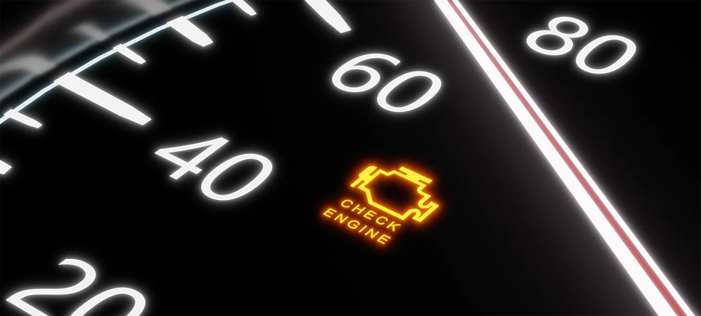 Check engine light on in The Woodlands, TX.